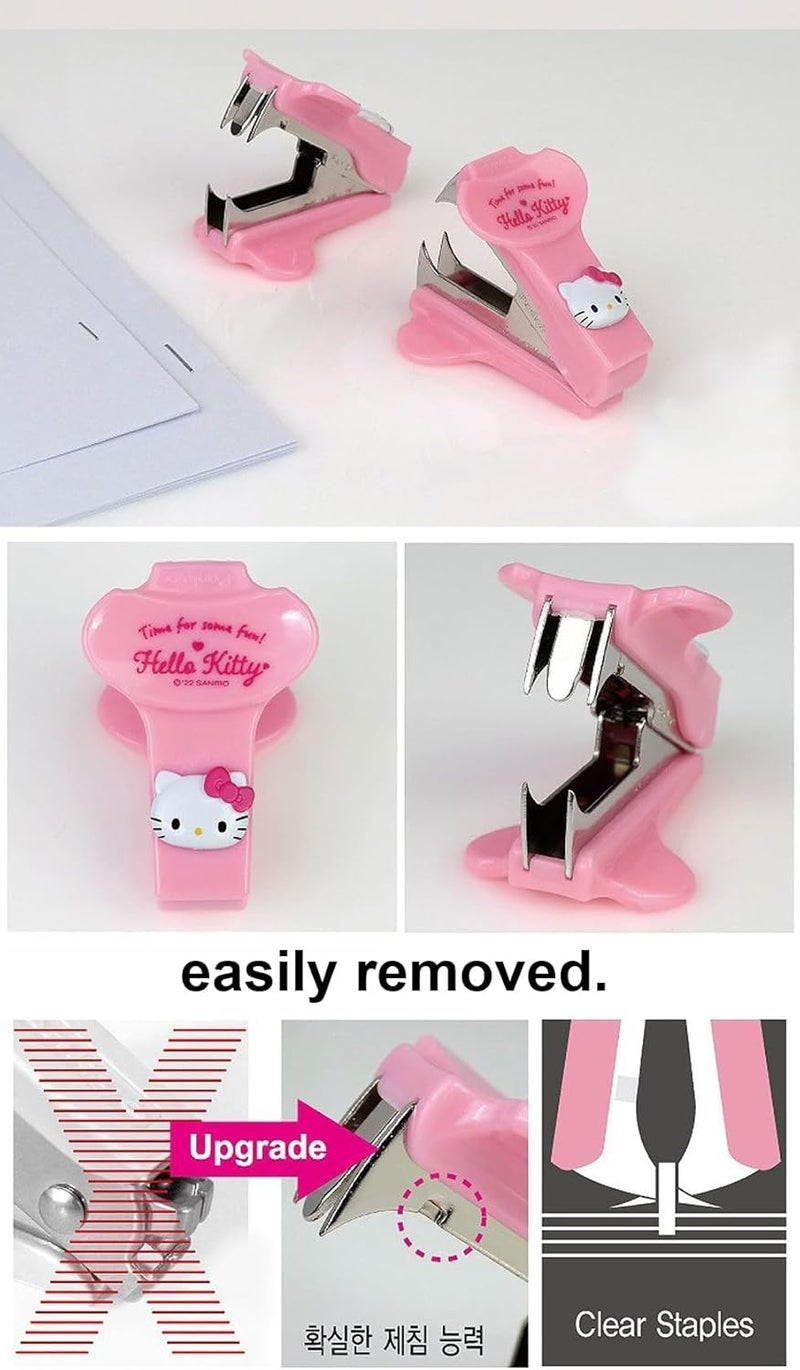 LENITH Cute Animal Face Cat Staple Remover Staple Puller Removal Tool for Office Home - Pink Cat - Image 2